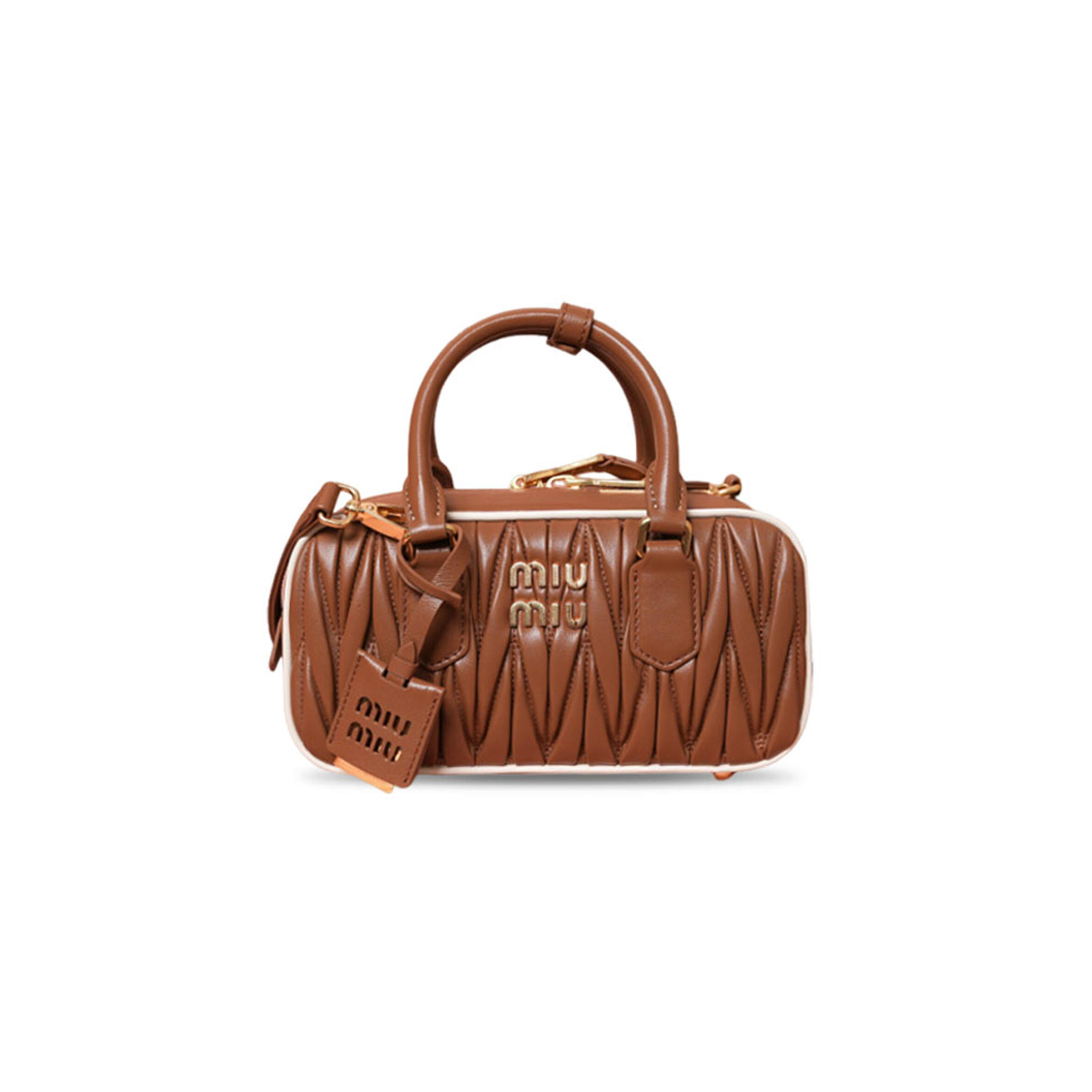 MIU MIU ARCADIE MATELASSÉ NAPPA LEATHER BAG 5BB142 (22*10.5*7.5cm)